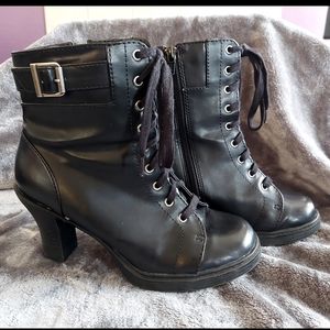 Mudd Black Heeled Boots